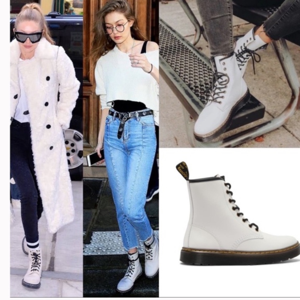 Dr martens Zavala leather combat boots unisex